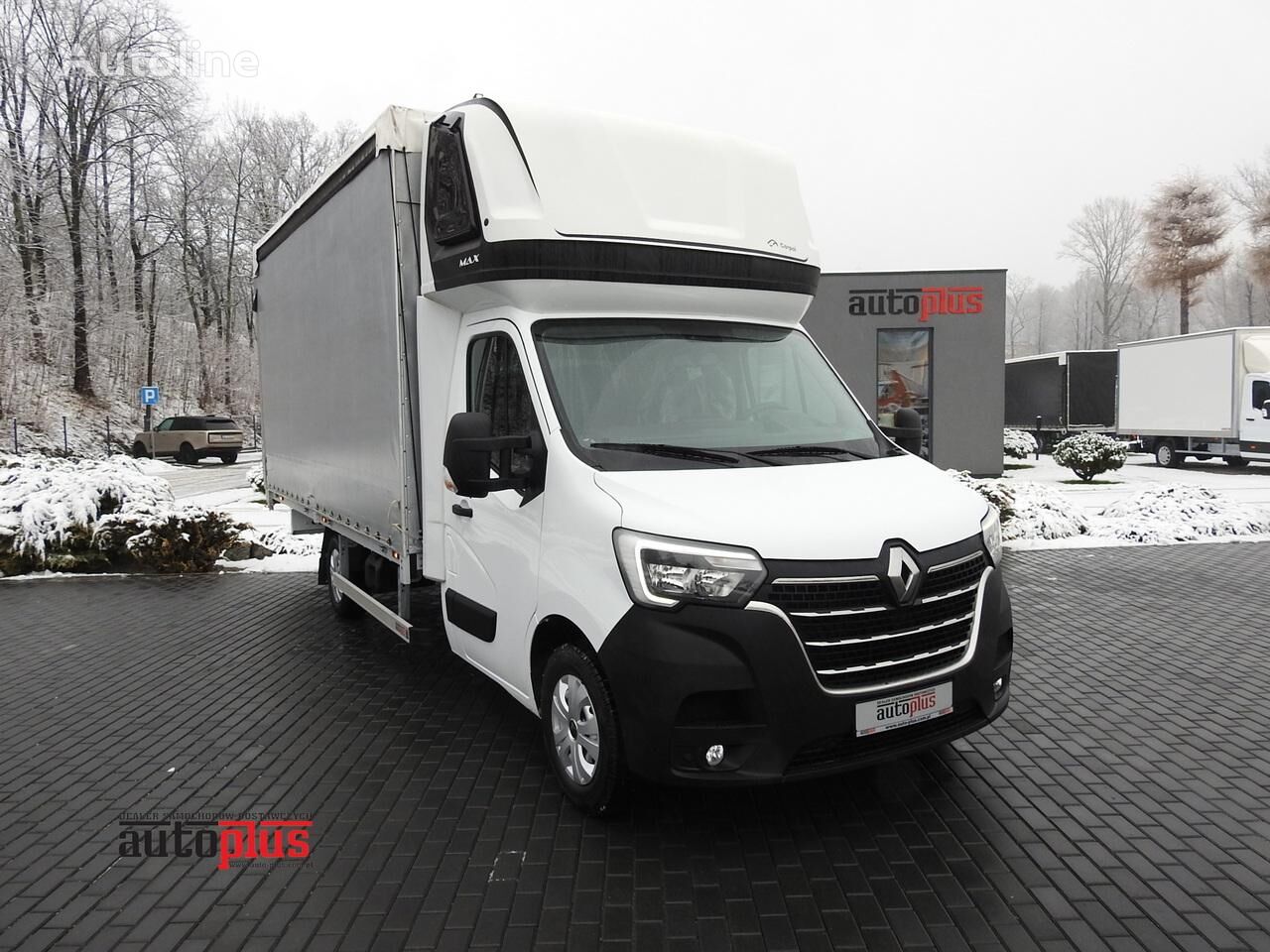 Renault MASTER PLANDEKA 10 PALET WEBASTO TEMPOMAT KLIMATYZACJA LEDY PNEU tilt truck < 3.5t