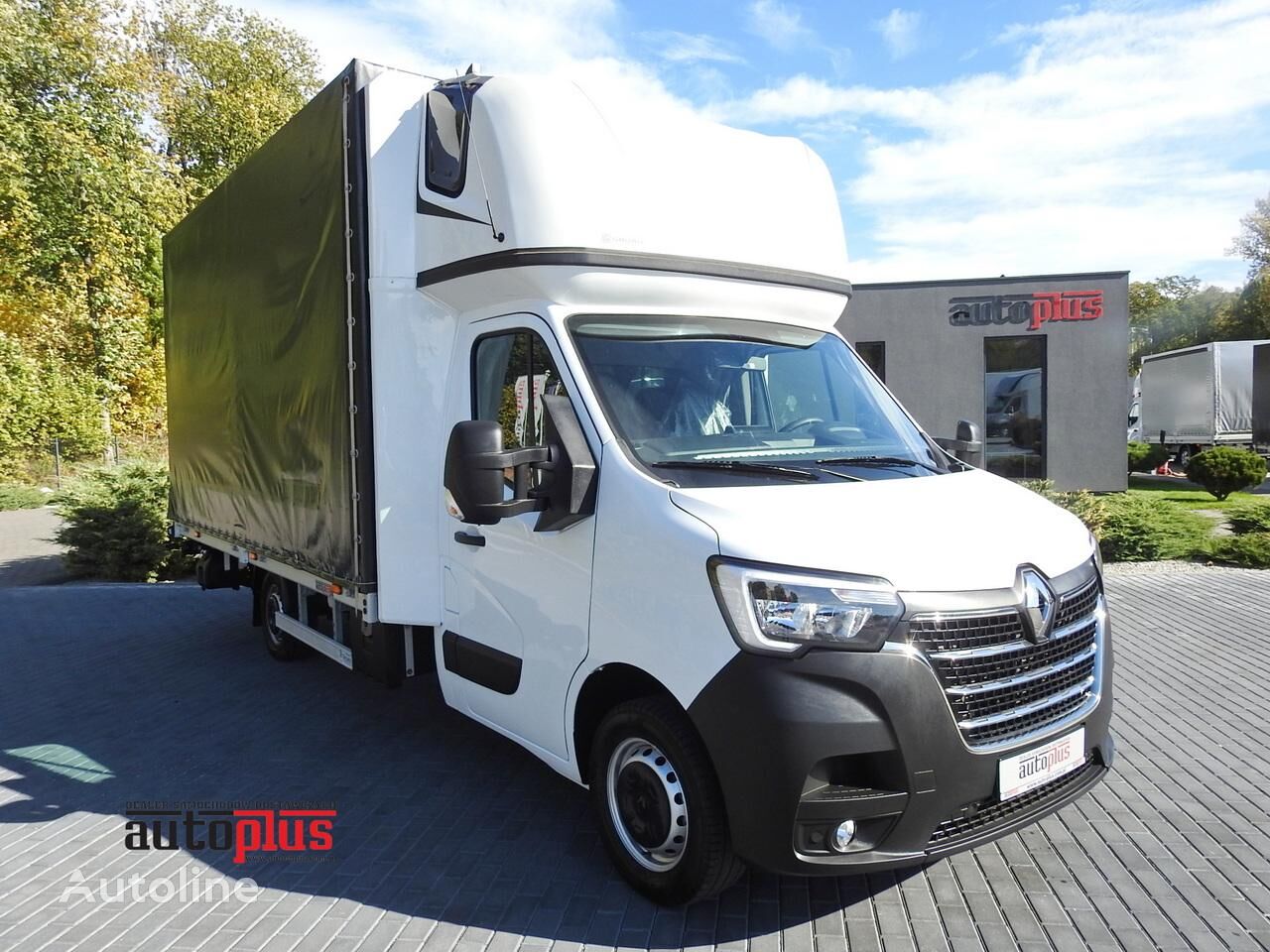 тентованный грузовик < 3.5т Renault MASTER PLANDEKA WINDA 10 PALET WEBASTO TEMPOMAT KLIMATYZACJA LED