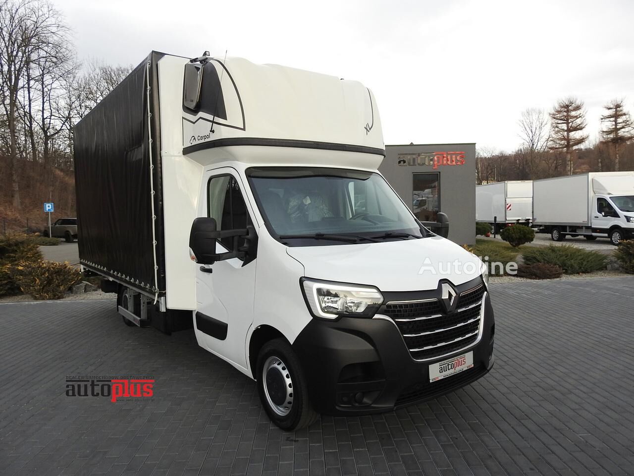 Renault MASTER PLANDEKA WINDA 10 PALET WEBASTO TEMPOMAT KLIMATYZACJA LED tilt truck < 3.5t