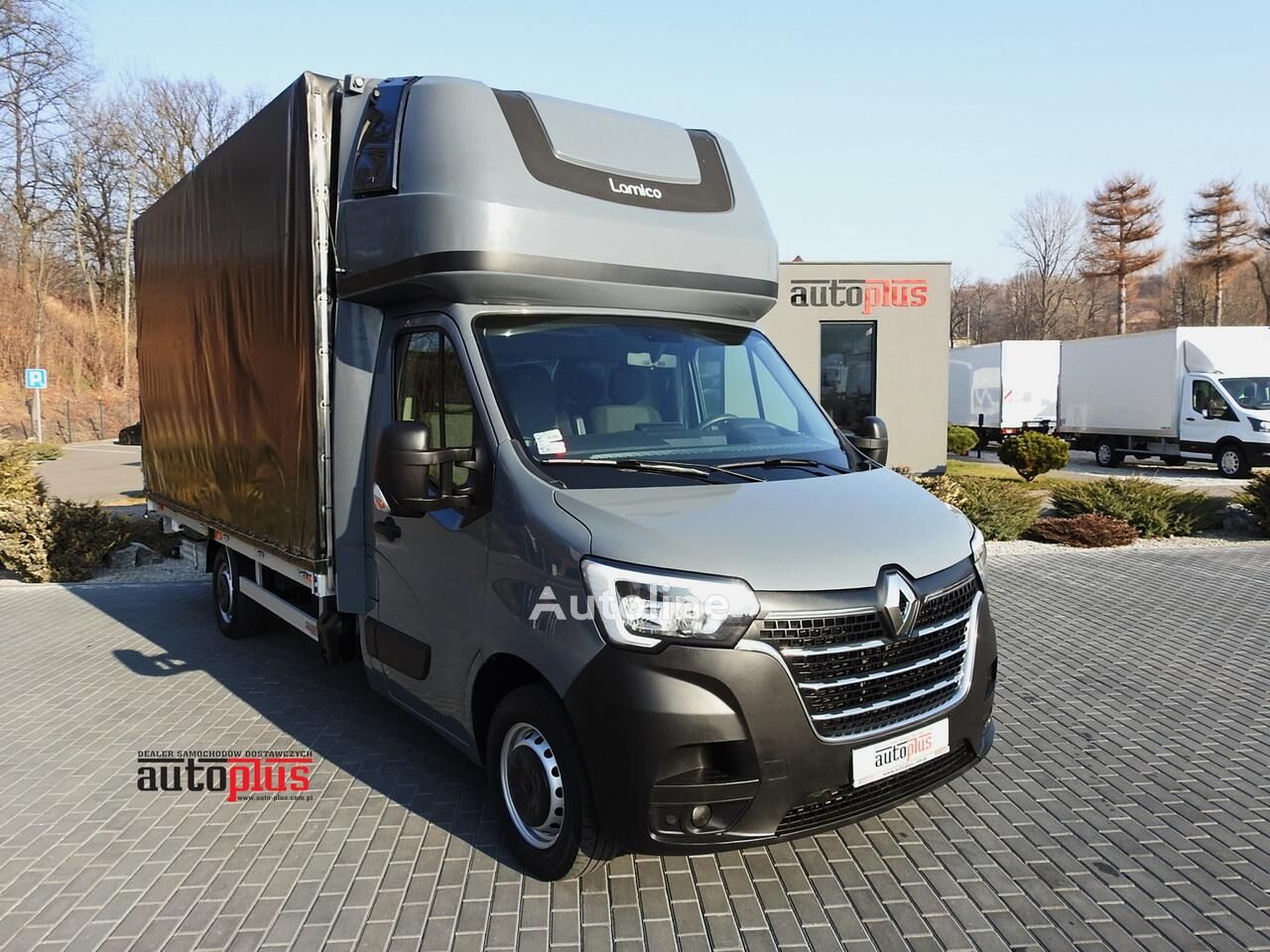 Renault MASTER PLANDEKA WINDA 9 PALET WEBASTO TEMPOMAT KLIMATYZACJA LEDY tilt truck < 3.5t