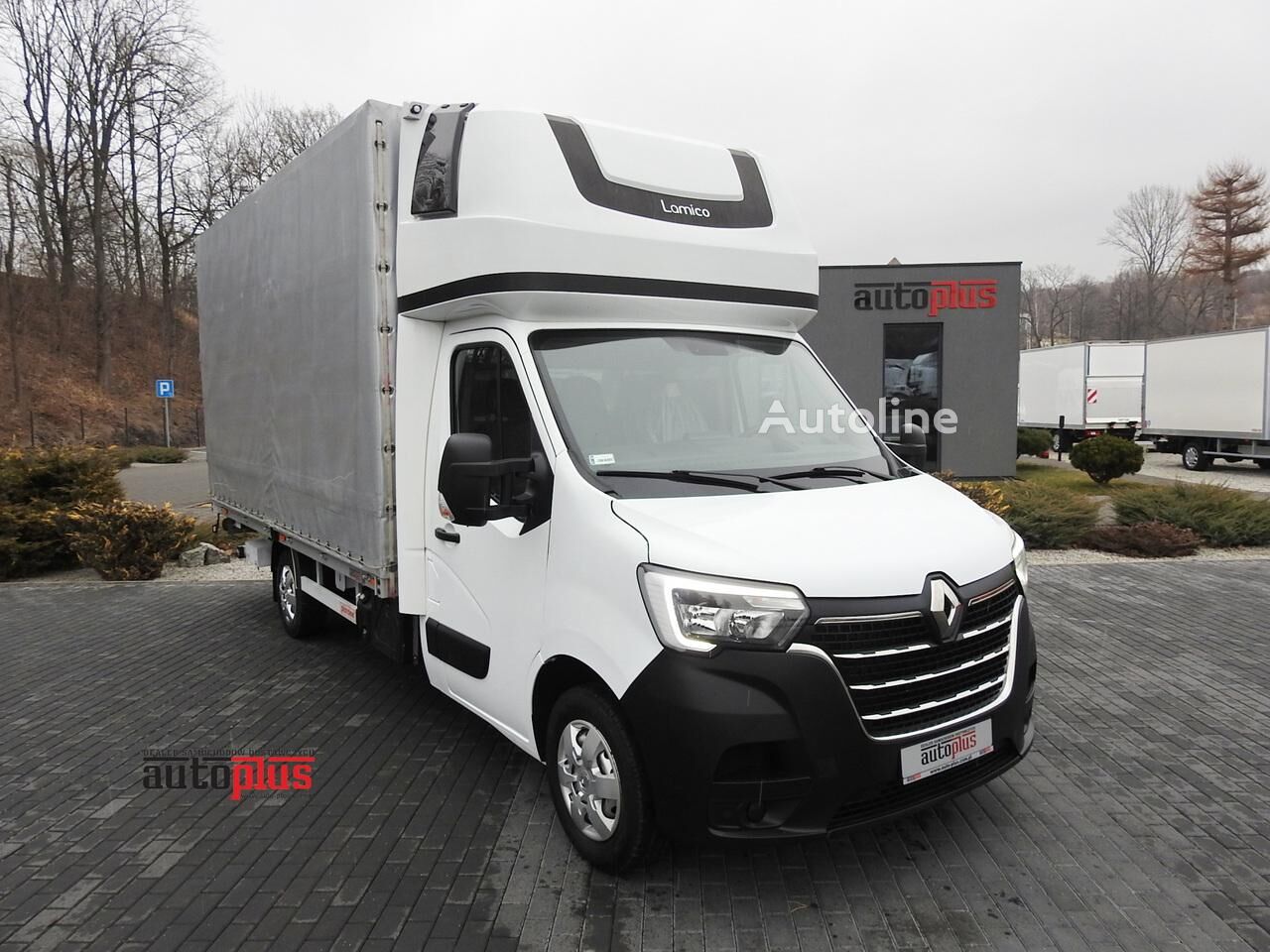 Renault MASTER PLANDEKA WINDA 9 PALET WEBASTO TEMPOMAT KLIMATYZACJA LEDY tilt truck < 3.5t