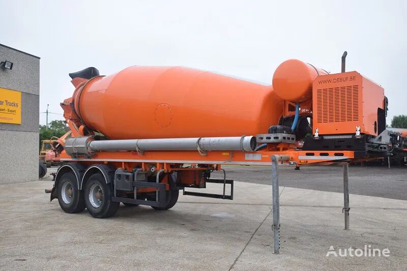 De Buf ST2 concrete mixer semi-trailer