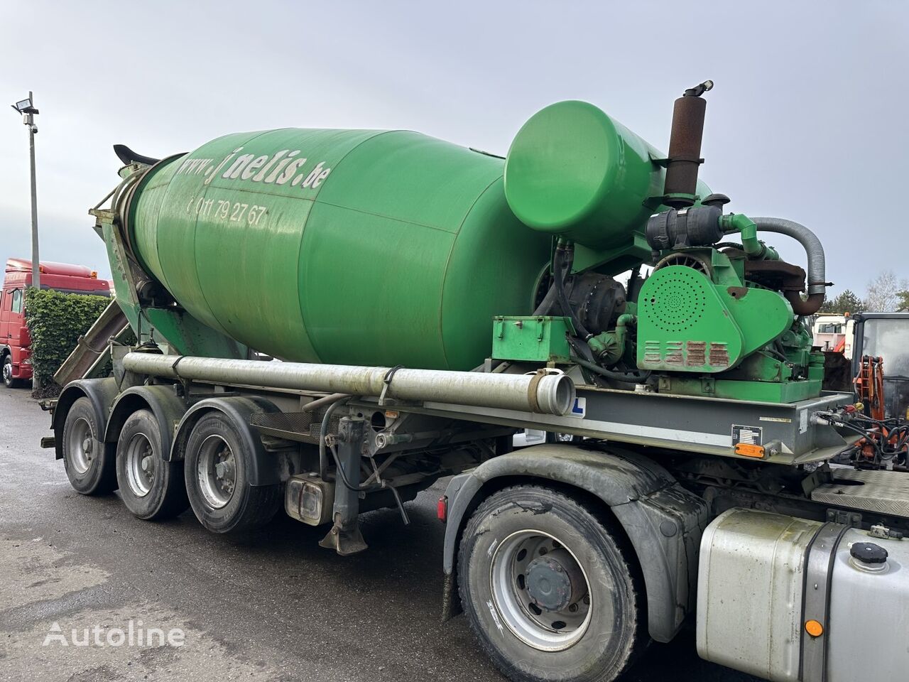 semi-remorque malaxeur Mol CIFA 12m³ BETONMIXER / CONCRETE MIXER + BUITENMOTOR DEUTZ ENGINE