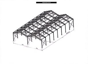 Stålstomme till Maskinhall 410 m2 M-Hall accommodation container