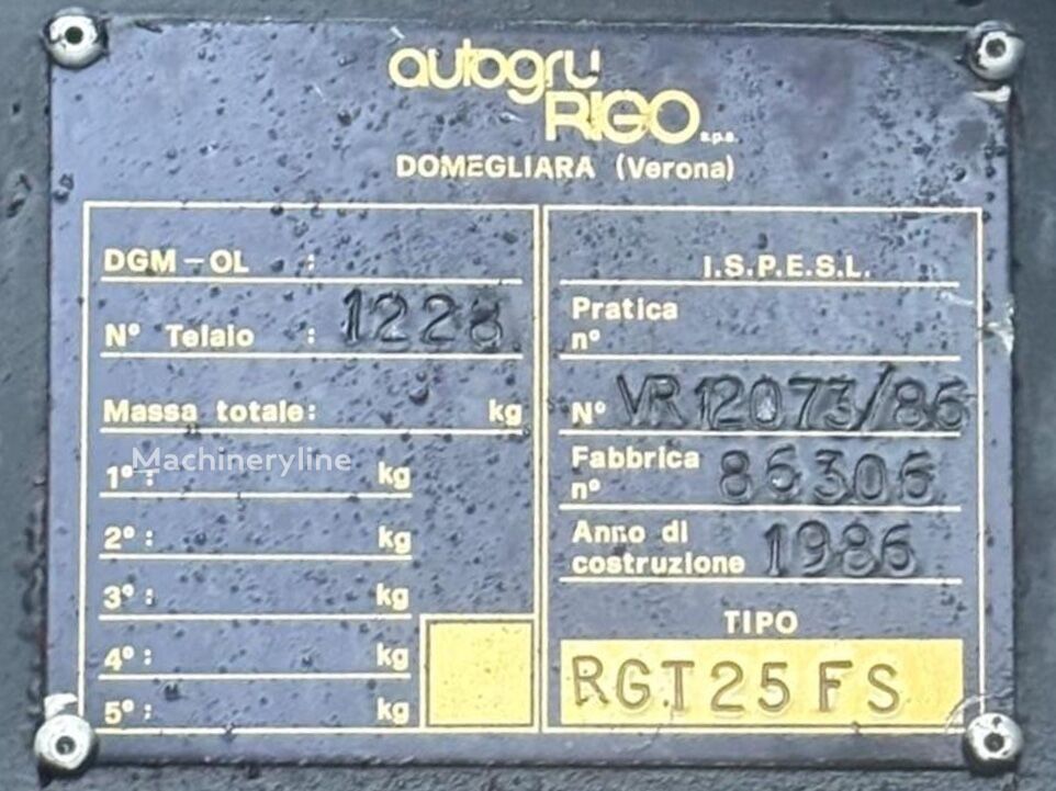 Rigo RTT 1200 construction equipment for sale, used Rigo RTT 1200