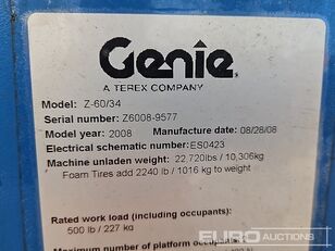 Nacelle articulée Genie Z-60/34 à vendre - Image 82 | Machineryline GA Nacelle articulée Genie Z-60/34 | Image 82 - Machineryline
