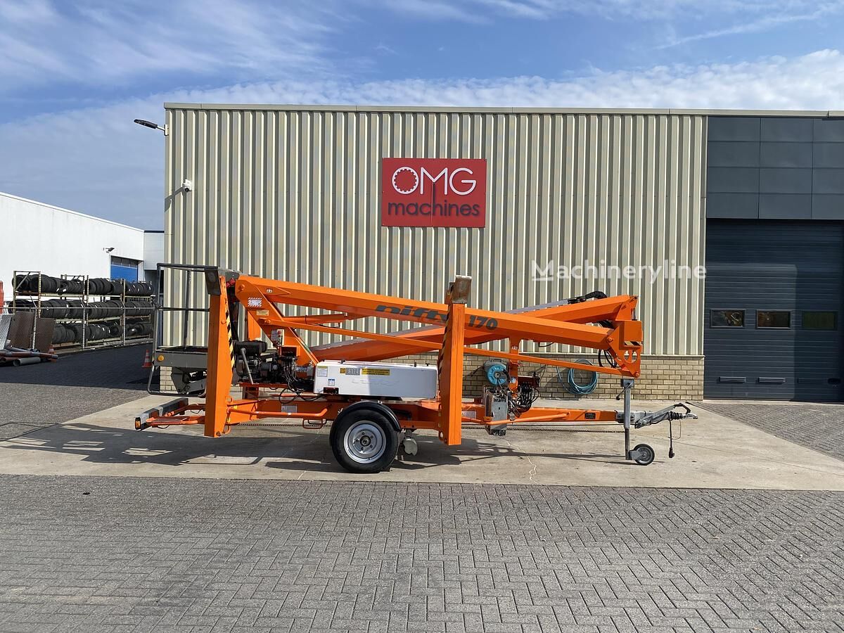 Niftylift 170 HDET, Aanhanger hoogwerker, 17 meter articulated boom lift - Machineryline