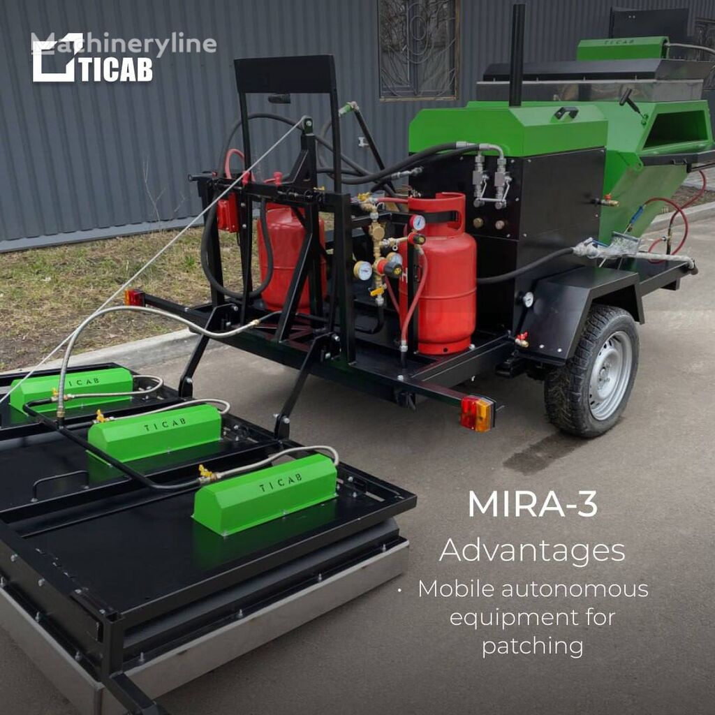 신품 아스팔트 히터 Ticab Asphalt PATCHING MACHINE MIRA-3 (without trailer)