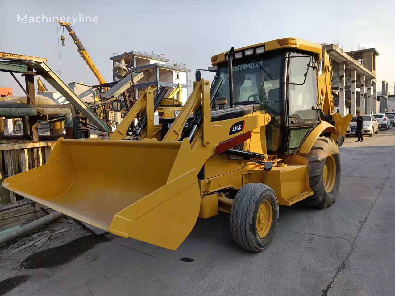 Caterpillar 416E backhoe loader