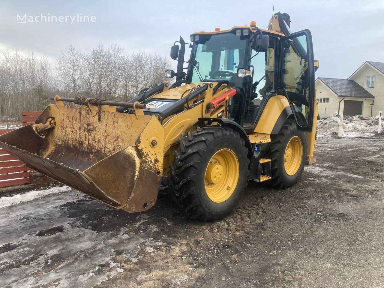 Caterpillar 444F2 backhoe loader