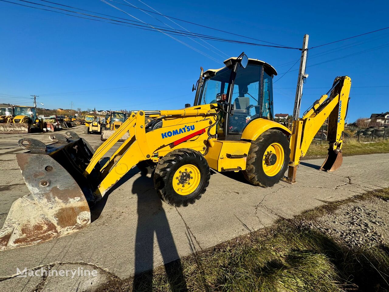 Komatsu WB97R, JOYSTICK Baggerlader