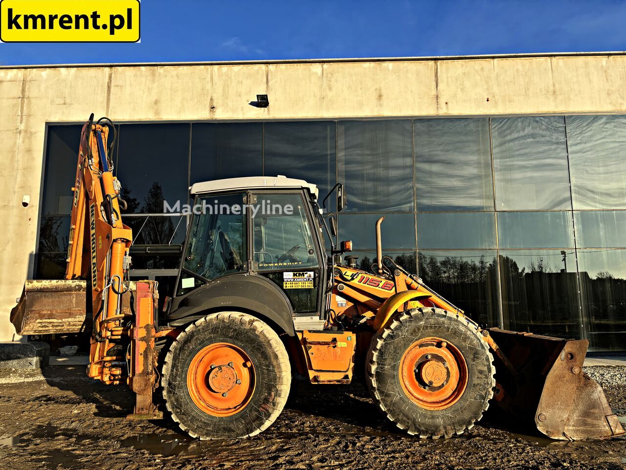 φορτωτής εκσκαφέας New Holland LB 115 - 4PS KOPARKO-ŁADOWARKA | 110 JCB 3CX CAT 428 432 CASE 59