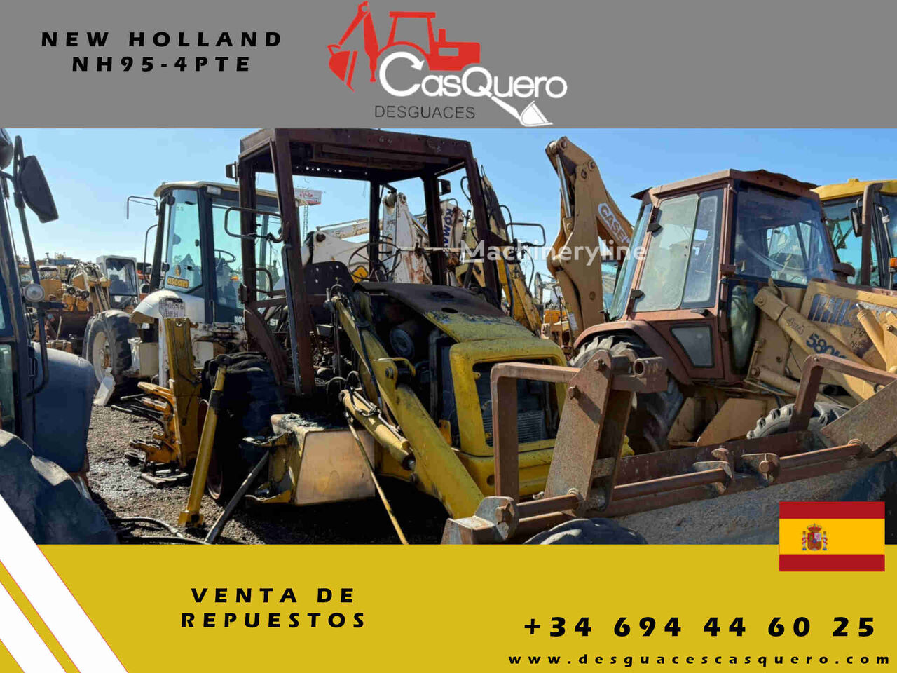 New Holland NH95-4PTE retroexcavadora para piezas