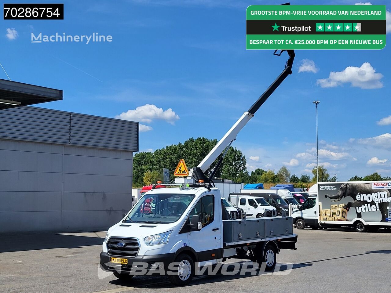 Prodaja Ford Transit 130pk Hoogwerker 11meter Werkhoogte Trekhaak Airco Cruis auto dizalice s korpom | Machineryline RS Ford Transit 130pk Hoogwerker 11meter Werkhoogte Trekhaak Airco Cruis auto dizalica s korpom - Machineryline