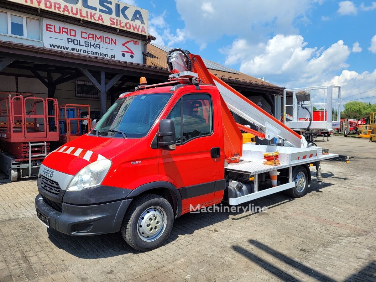 IVECO Daily 35S11 - 18 m Multitel MT182DS bucket truck boom lift araç üstü eklemli