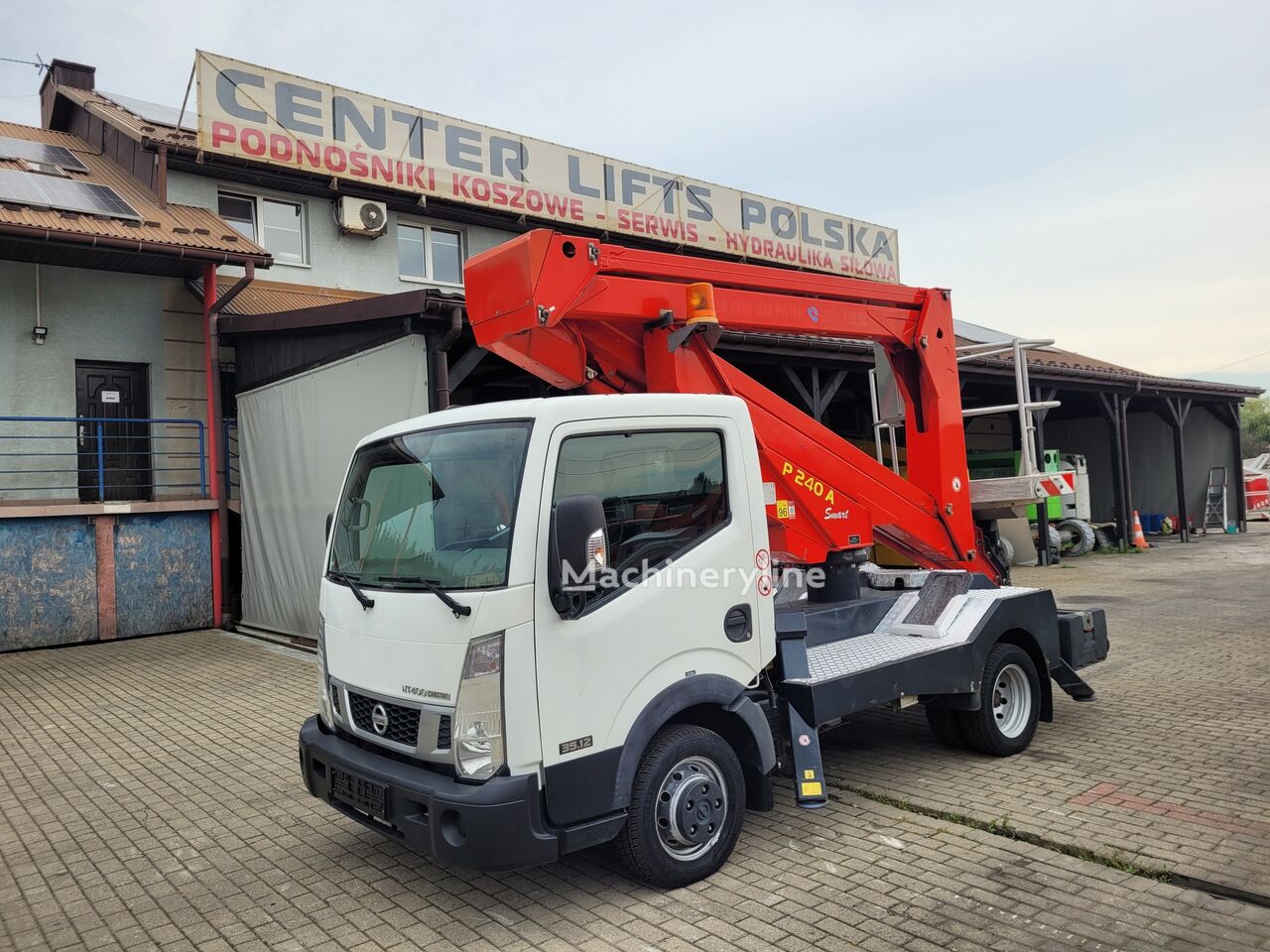 Pārdošana Nissan Cabstar 35.12 autotorņa | Machineryline LV Nissan Cabstar 35.12 autotornis - Machineryline