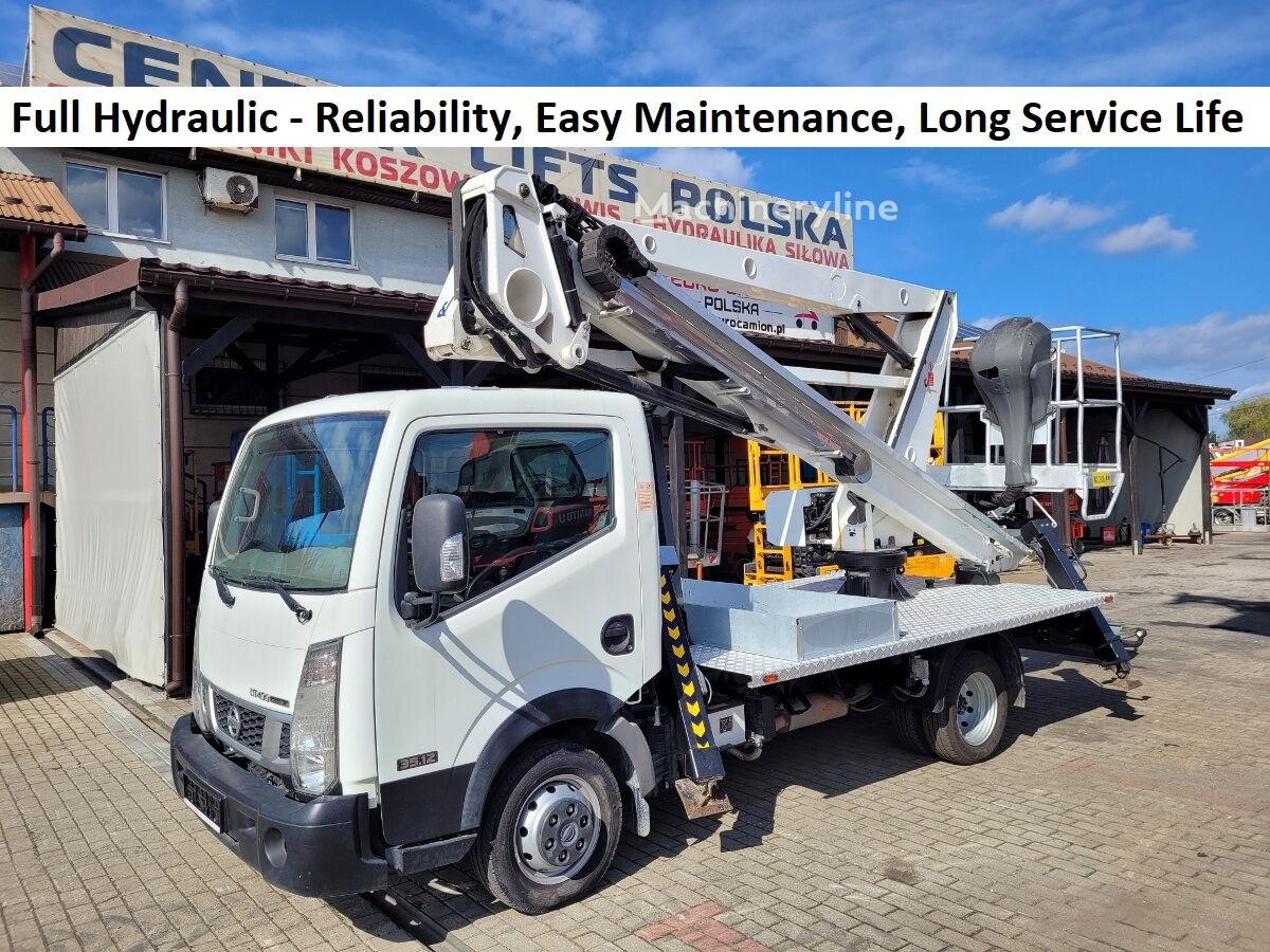 Pārdošana Nissan Cabstar NT400 - 18 m Oil&Steel Snake 189 bucket truck boom lift autotorņa | Machineryline LV Nissan Cabstar NT400 - 18 m Oil&Steel Snake 189 bucket truck boom lift autotornis - Machineryline