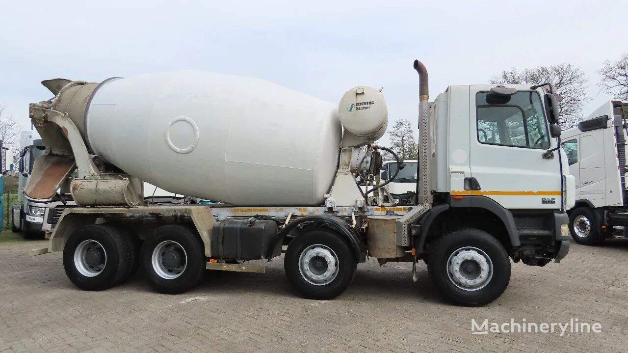 DAF CF 85.380 8x4, 9m3, Full spring, Manual gerbox. Very clean concrete mixer truck