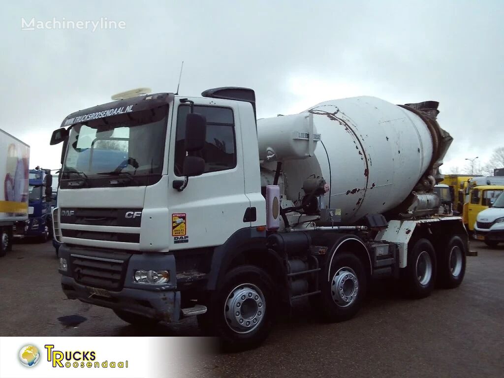 DAF CF 85.410 + manual + 9 m3 + liebherr + 8x4 camión hormigonera