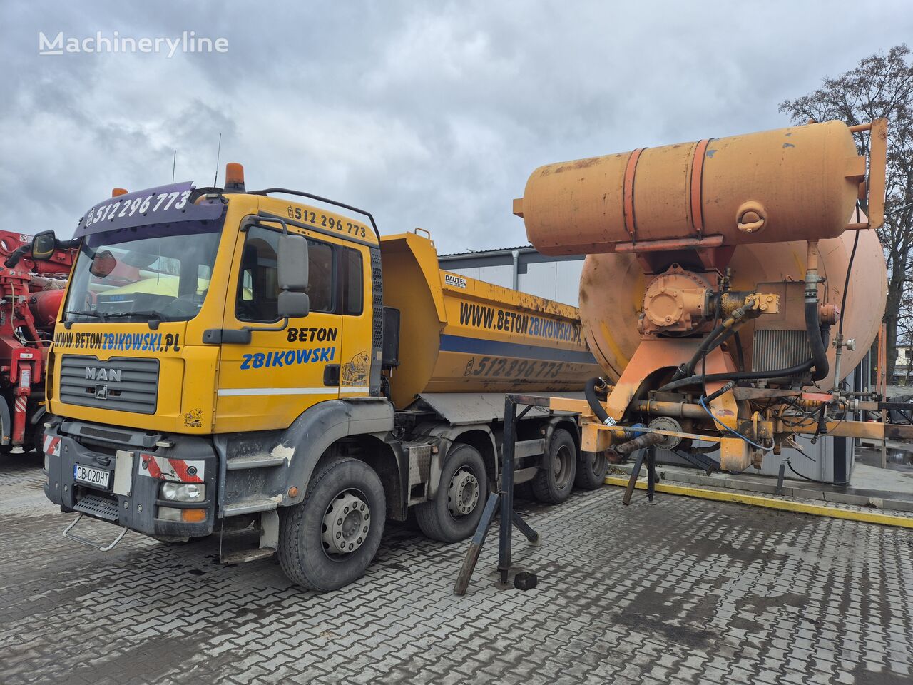 camion malaxeur Stetter  sur châssis MAN TGA