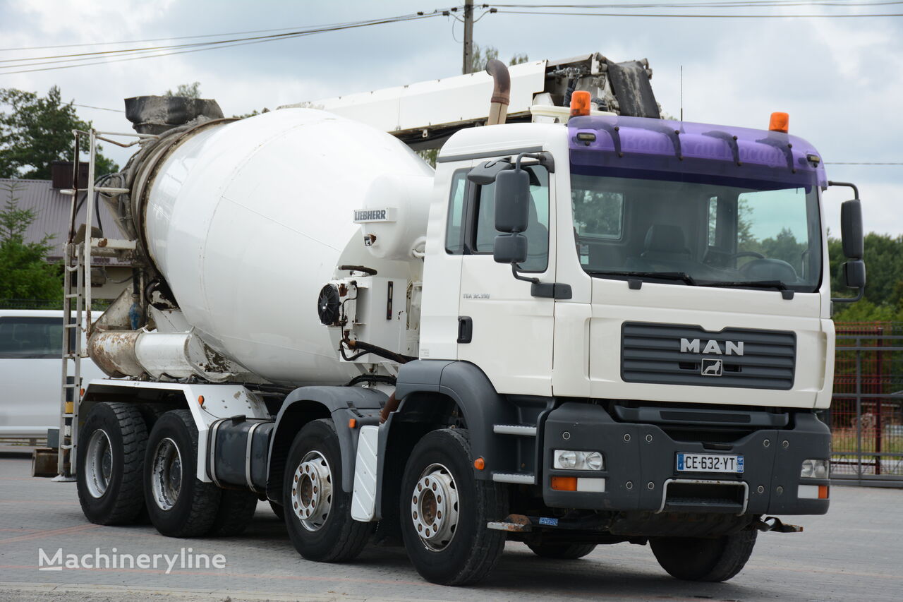 betonvežis Liebherr  su MAN TGA 32.390  važiuokle