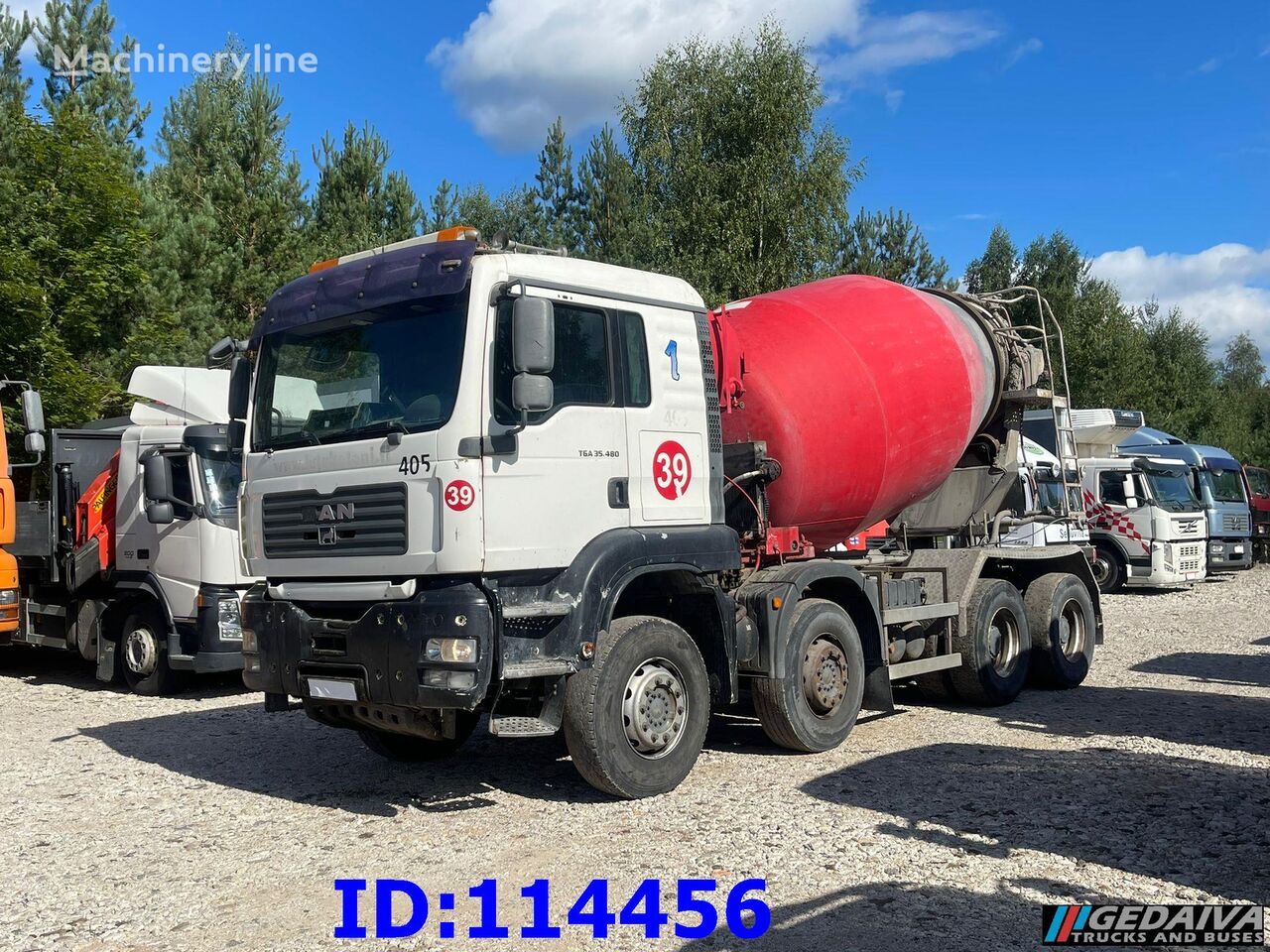 автобетоносмеситель Intermix  на шасси MAN TGA 35.480 8X4 8m3 Manual