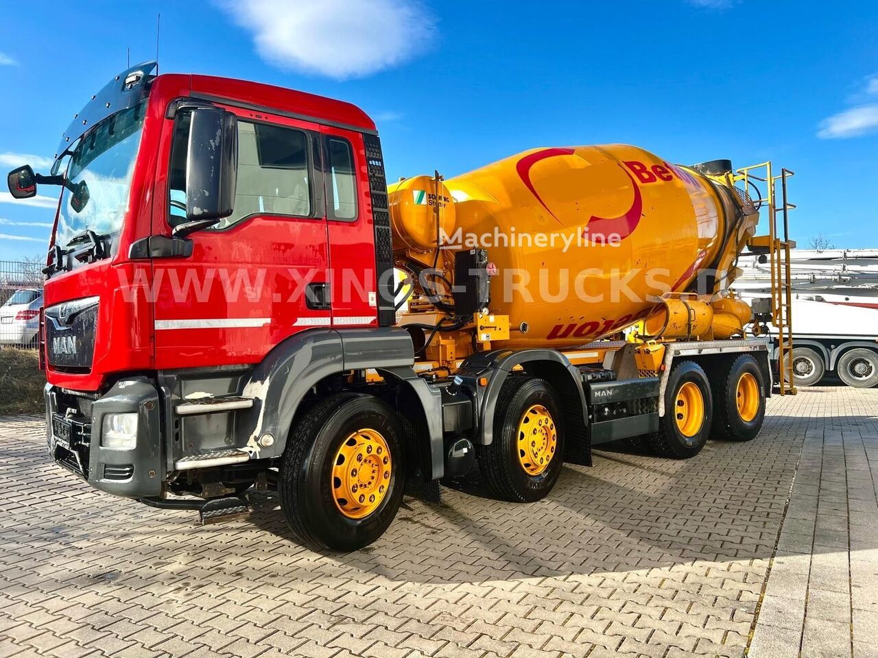 بيع شاحنة خلط الخرسانة Stetter ذات شاسيه MAN TGS 32.360 | Machineryline AE شاحنة خلط الخرسانة Stetter ذات شاسيه MAN TGS 32.360 - Machineryline