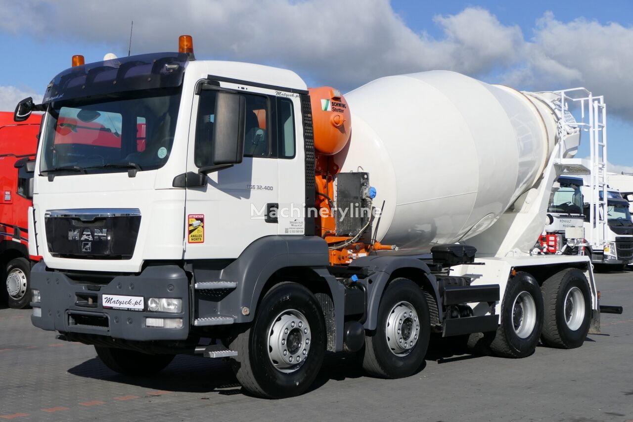 Stetter  on chassis MAN TGS 32.400  concrete mixer truck