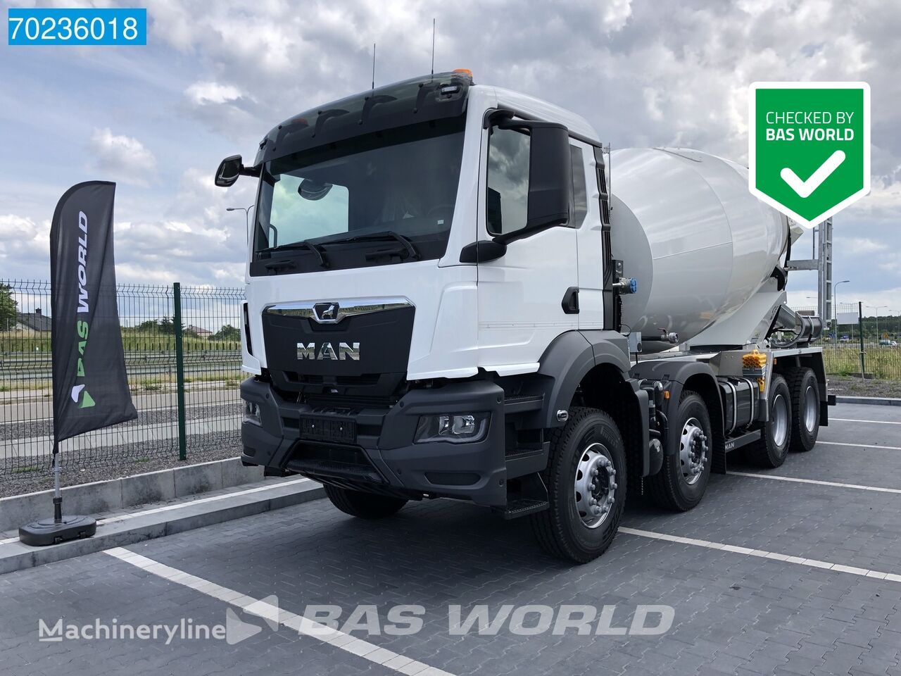 new MAN TGS 35.430 8X4 10m3 FML mixer Euro 6 concrete mixer truck