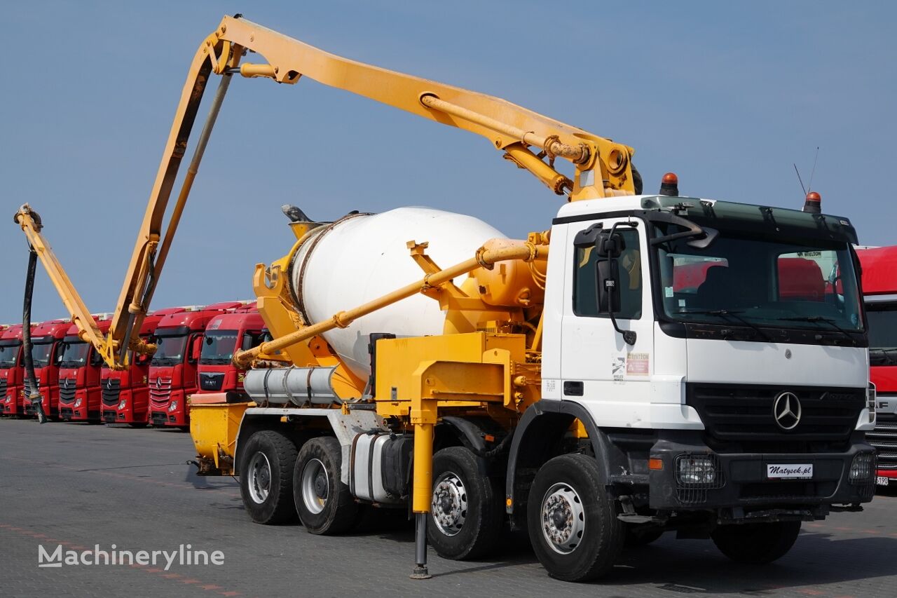 autodomíchávač Mercedes-Benz ACTROS 3241 / POMPOGRUSZKA / BETONOMIESZARKA + POMPA PUTZMEISTER