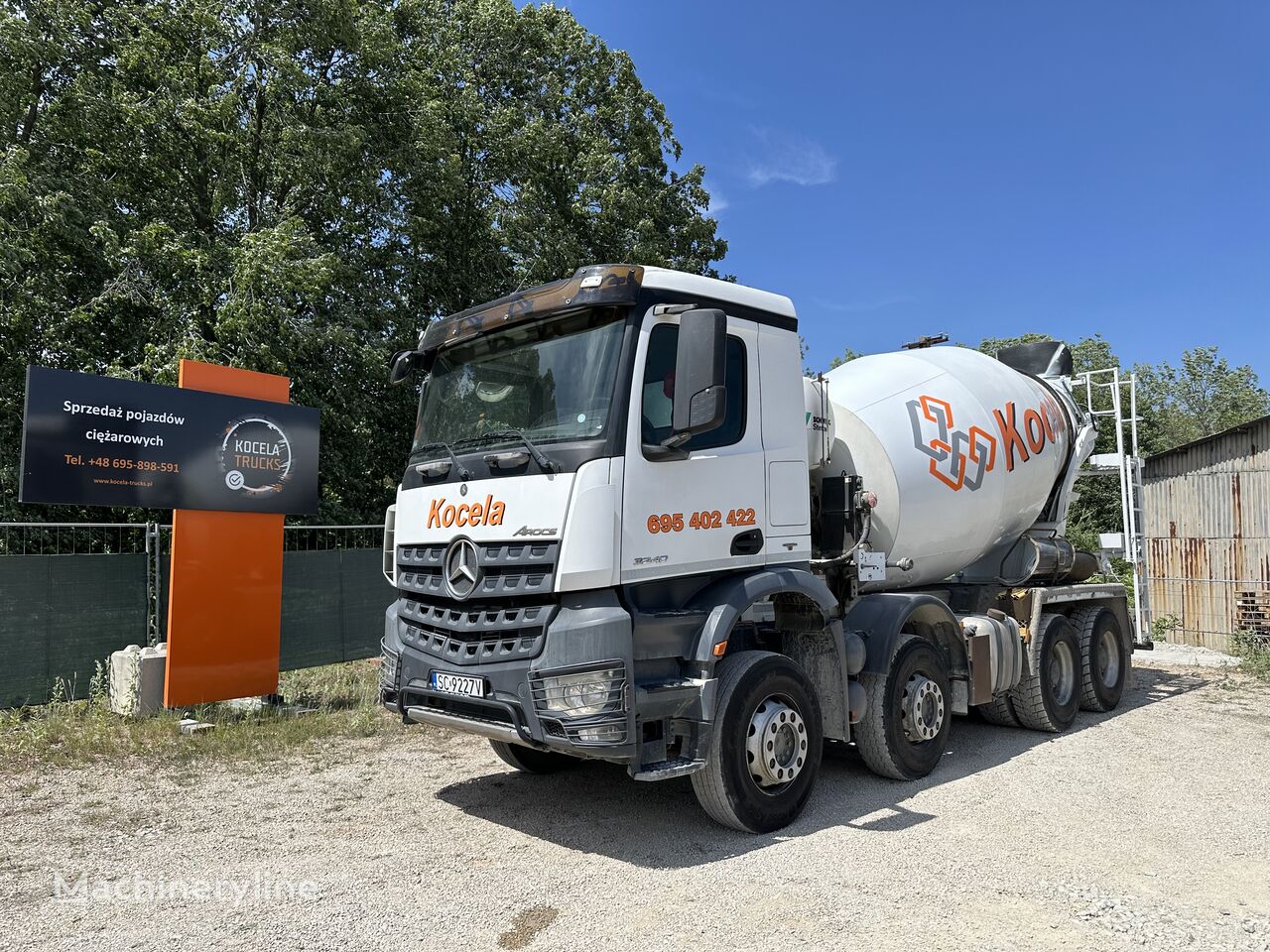 camion malaxeur Stetter  sur châssis Mercedes-Benz AROCS 32.40