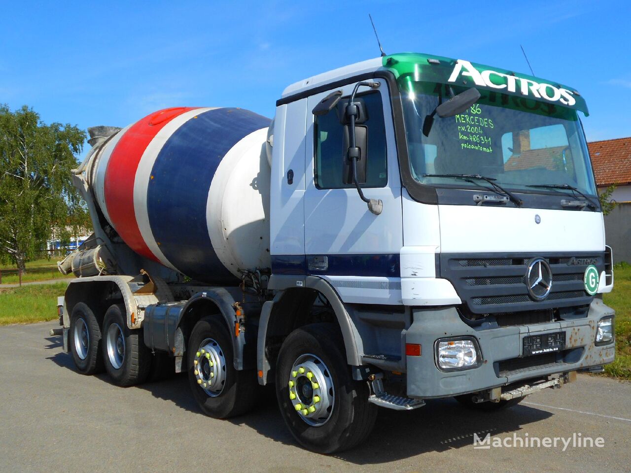 Stetter  on chassis Mercedes-Benz Actros 3236 concrete mixer truck