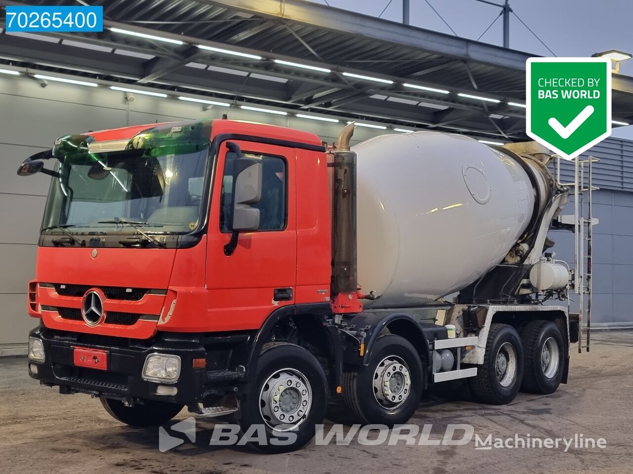 camião betoneira Mercedes-Benz Actros 3541 8X4 Big-Axle Steelsuspension 9m3 Mixer Euro 5