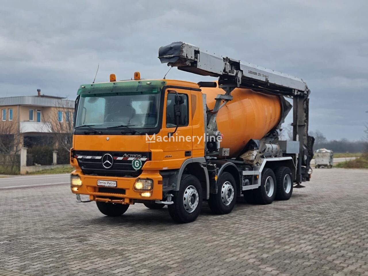 Liebherr  on chassis Mercedes-Benz Actros 4144 concrete mixer truck