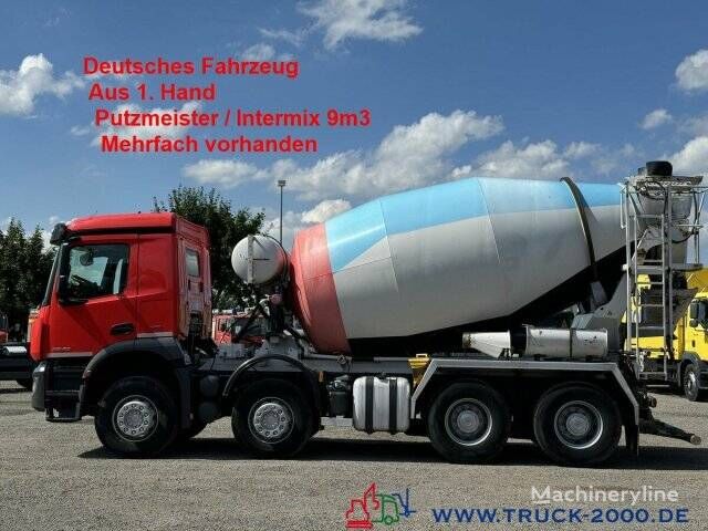 Putzmeister  on chassis Mercedes-Benz Arocs 3240 concrete mixer truck