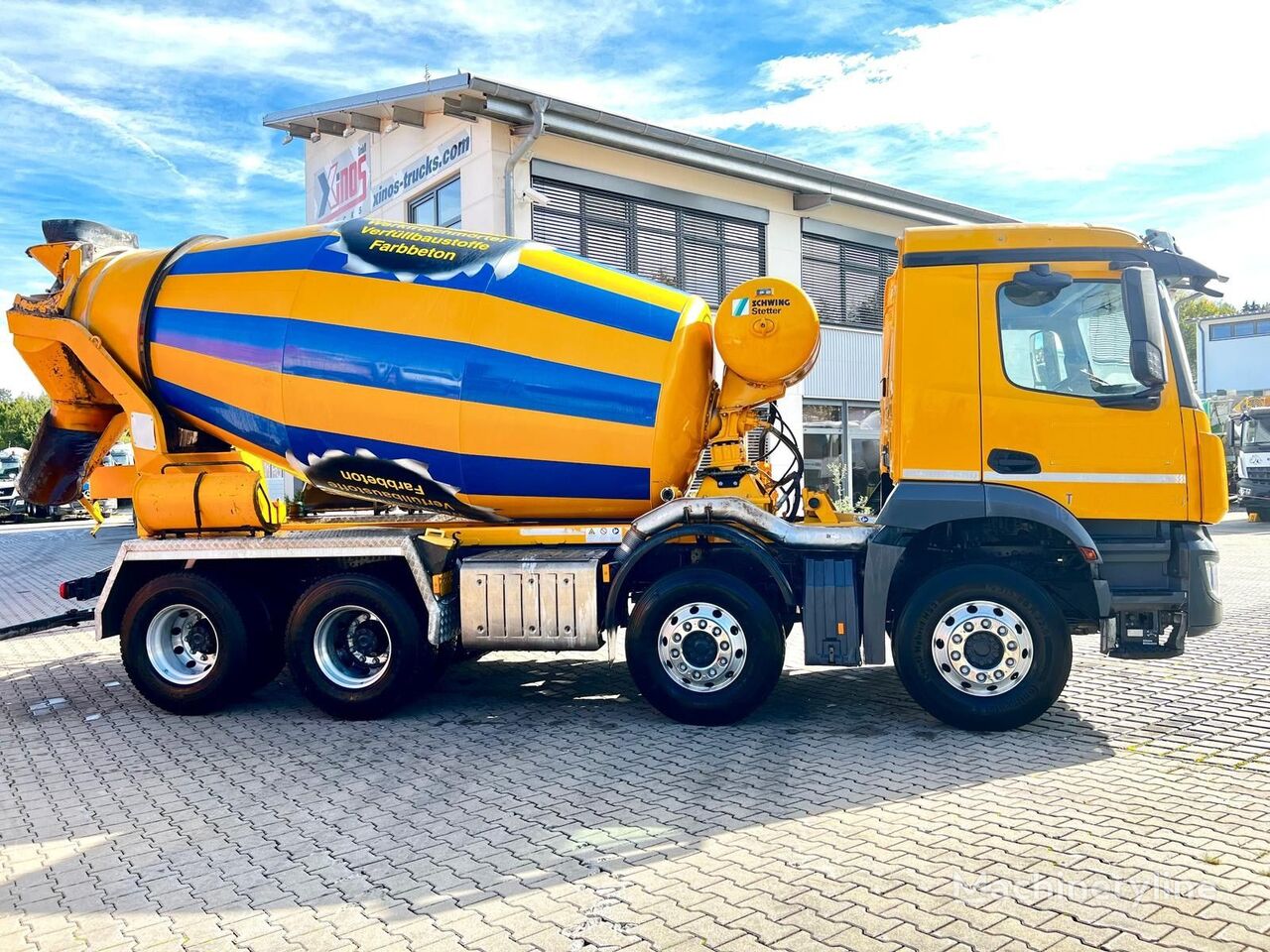 شاحنة خلط الخرسانة Stetter  ذات شاسيه Mercedes-Benz Arocs 3243