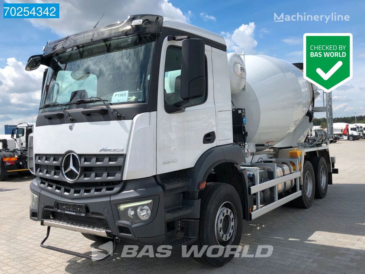 ny Mercedes-Benz Arocs 3340 6X4 8m3 FML mixer Automatic Hub Reduction Euro 6 betongblander lastebil