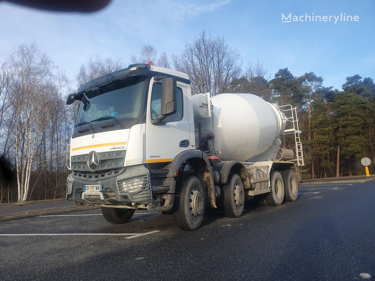 Liebherr  na šasiji Mercedes-Benz Arocs 3540 10m3 mixer, stell/stell, big axel, automat, klima kamion mješalica za beton