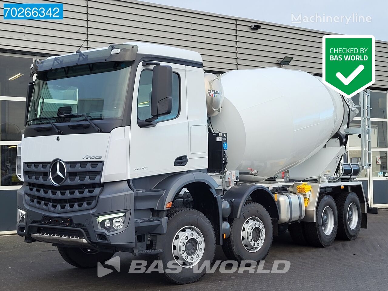 new Mercedes-Benz Arocs 4140 8X4 NEW 10m3 Remmel mixer Big-Axle Steelsuspension Eu concrete mixer truck