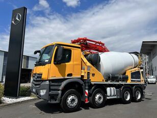 Putzmeister  on chassis Mercedes-Benz Arocs 4145 B PUMI Putzmeister 28-4 77S 7m³/28m concrete mixer truck