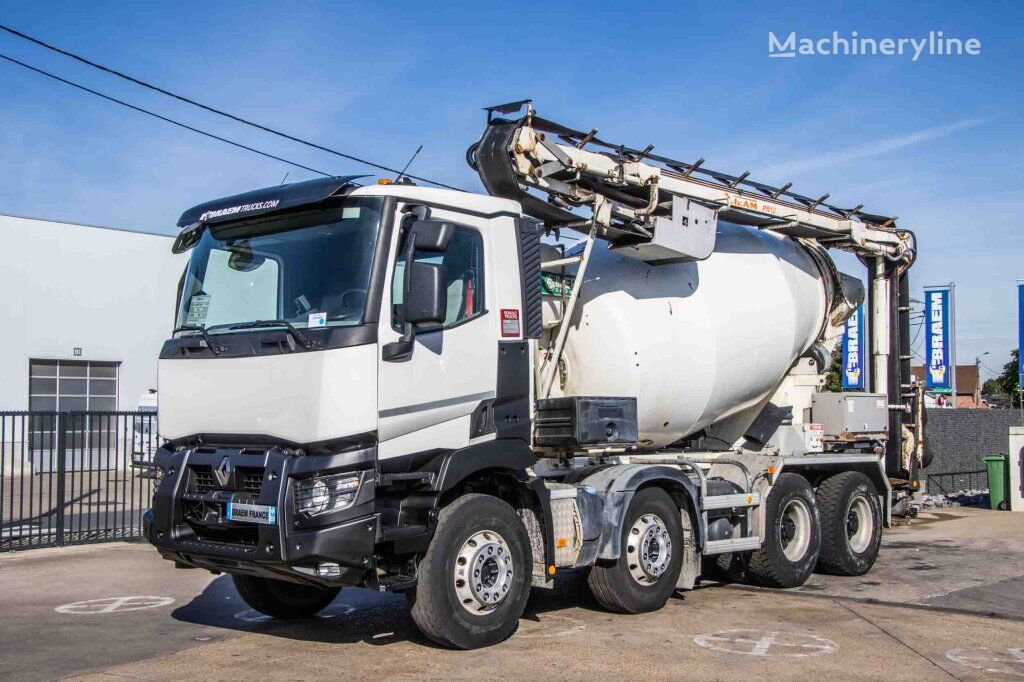 شاحنة خلط الخرسانة Renault C430+THEAM 12M (belt/band/tapis)