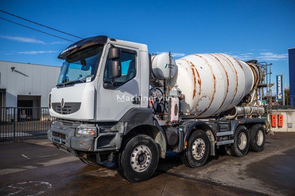 Renault KERAX 370 DXI + STETTER 9M3 concrete mixer truck