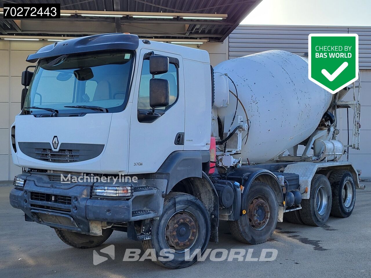 شاحنة خلط الخرسانة Renault Kerax 370 8X4 9m3 Mixer Manual Steelsuspension Euro4