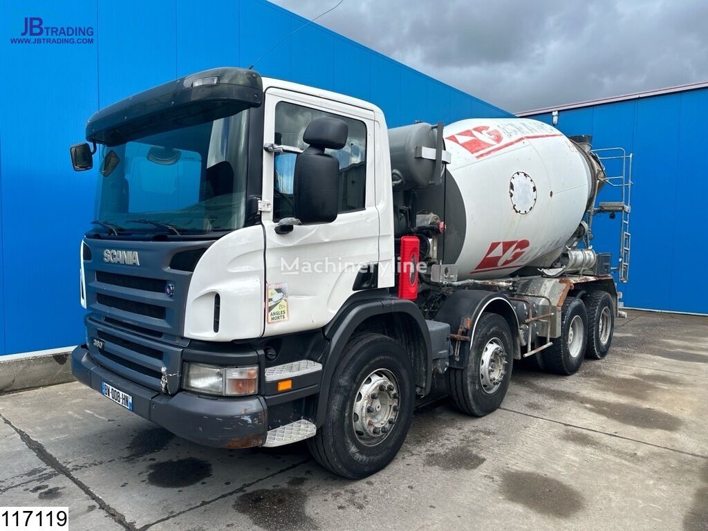 Stetter  on chassis Scania P 380 concrete mixer truck