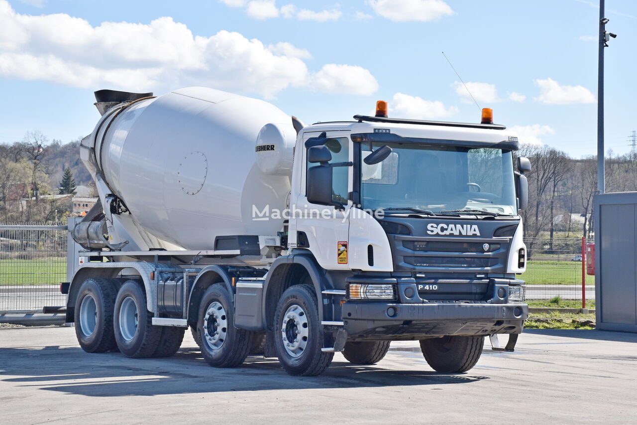 Liebherr  on chassis Scania P 410 concrete mixer truck