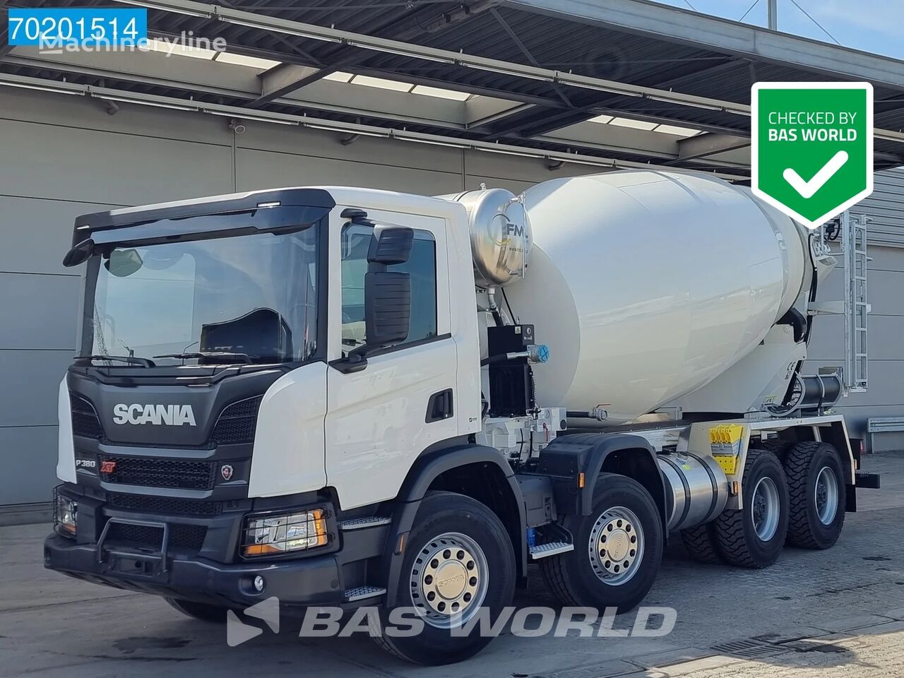 新混凝土搅拌车 Scania P380 8X4 NEW! Manual Big-Axle 10m3 Mixer Steelsuspension Euro 5