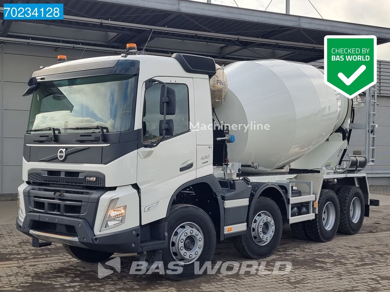 новый автобетоносмеситель Volvo FMX 430 8X4 NEW! UNUSED! DayCab Mixer 9m3 FML Euro 6