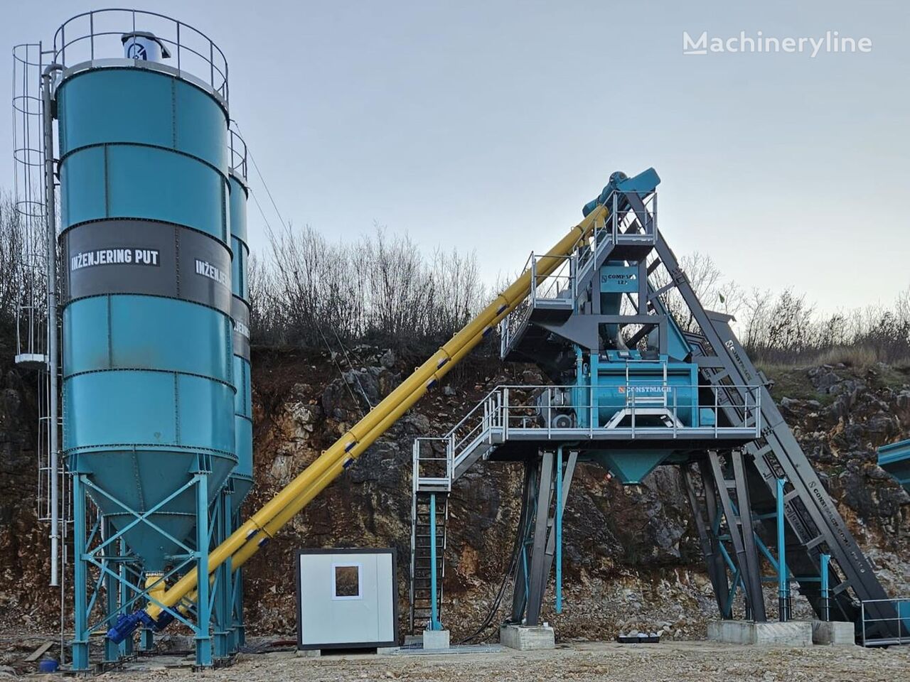 new Constmach 120 M3/H Mobile Concrete Batching Plant concrete plant