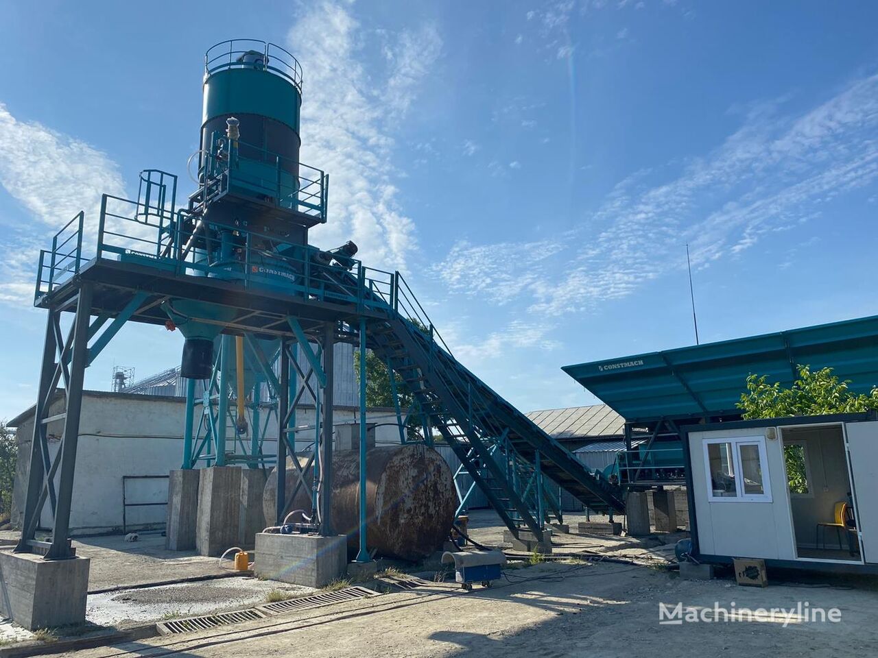 uus betoonitehas Constmach 30 m3 Capacity Stationary Concrete Batching Plant Immediate Deli