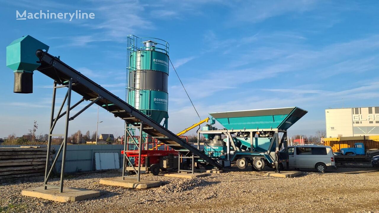 centrale à béton Constmach 45 M3/H Mobile Concrete Batching Plant neuve